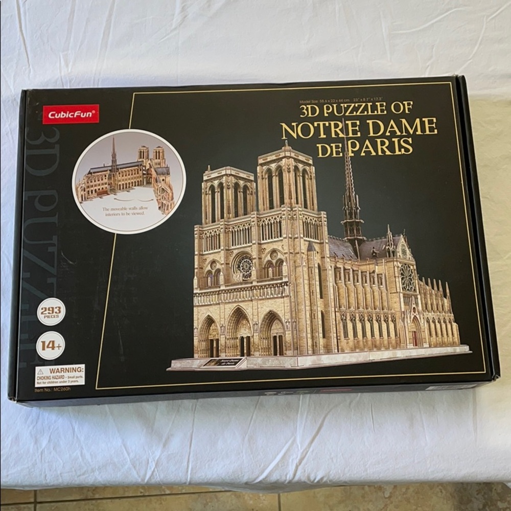 3D Puzzle Of Norte Dame De Paris